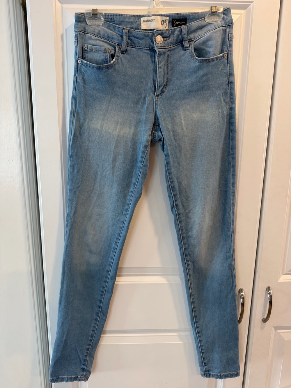 GARAGE Premium High Rise Skinny Jeans Light Wash Size 5 Tall